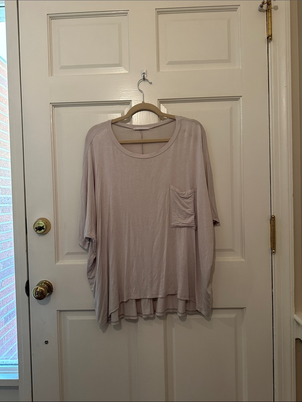 Women's Relaxed Pocket Tee - Light Mauve